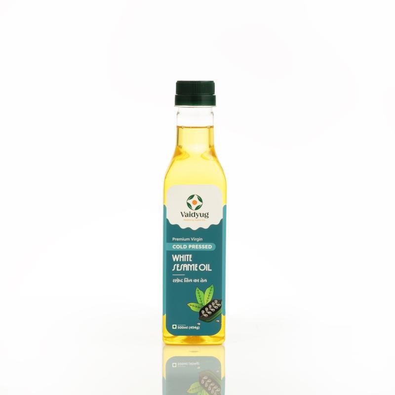 White sesame Oil - 500ml, 1000ml Bottle(Plastic, Glass)